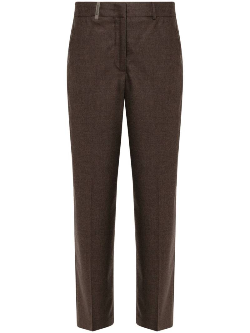 Peserico pressed-crease trousers - Brown von Peserico