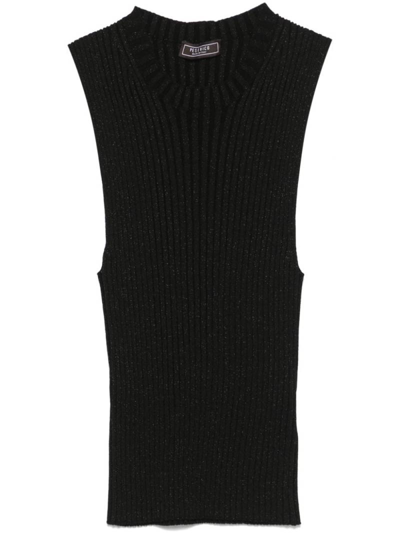 Peserico ribbed tank top - Black von Peserico