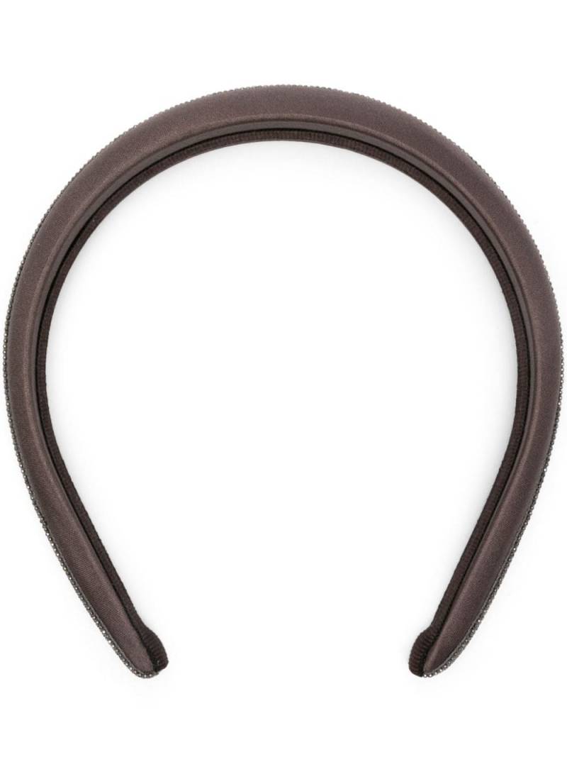 Peserico satin hair band - Brown von Peserico