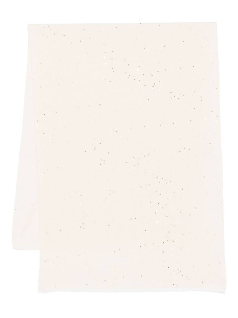 Peserico sequin-detailing scarf - Neutrals von Peserico