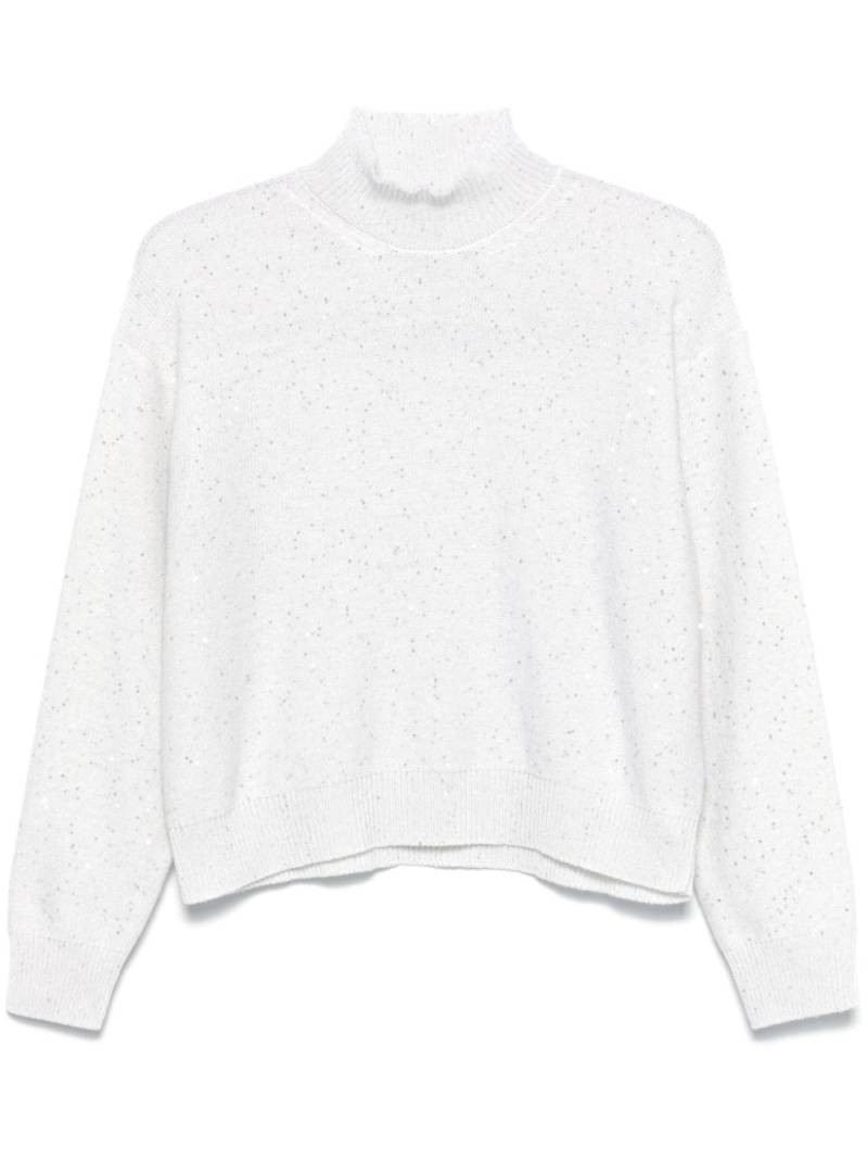 Peserico sequin-embellished sweater - White von Peserico