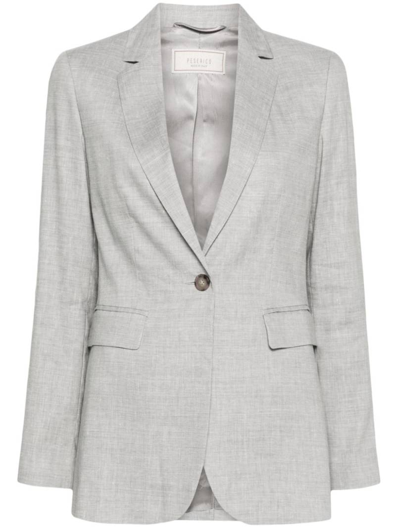 Peserico single-breasted blazer - Grey von Peserico