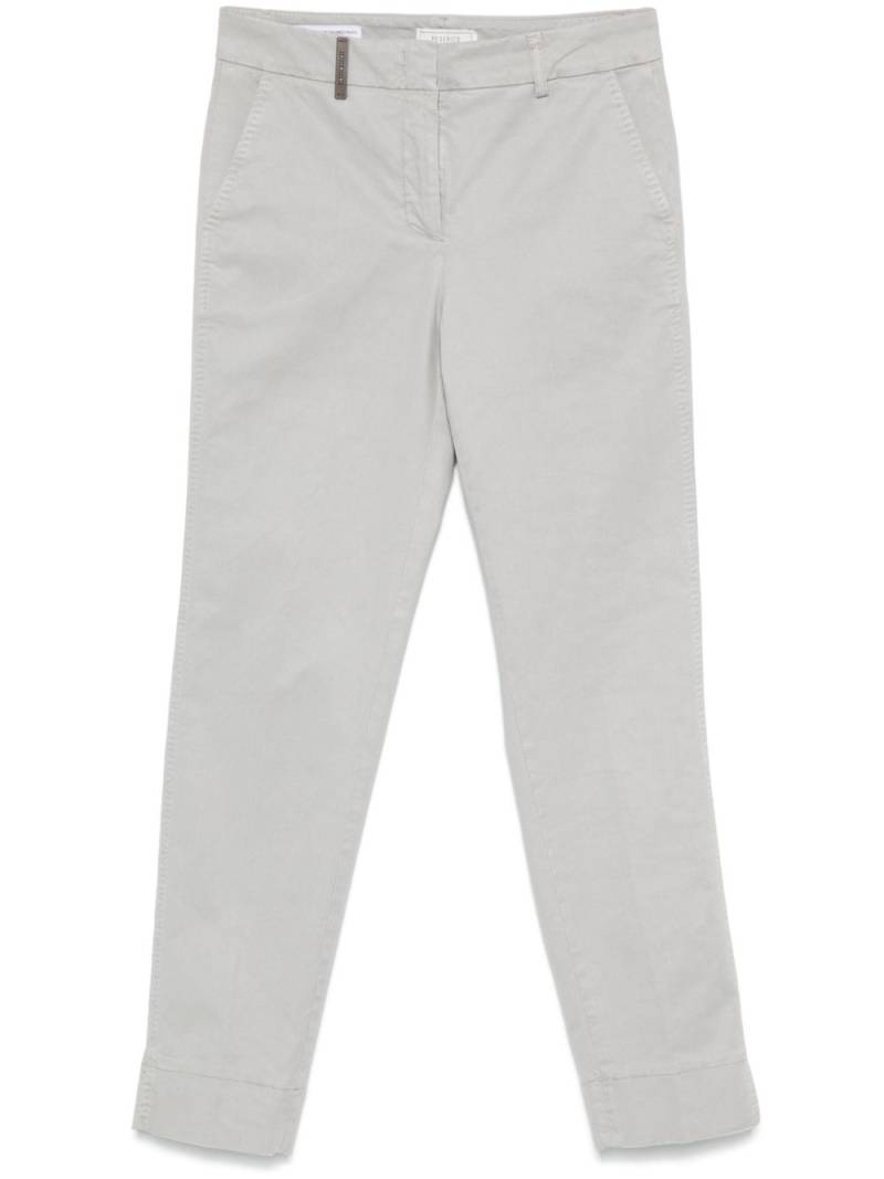 Peserico slim-cut trousers - Grey von Peserico