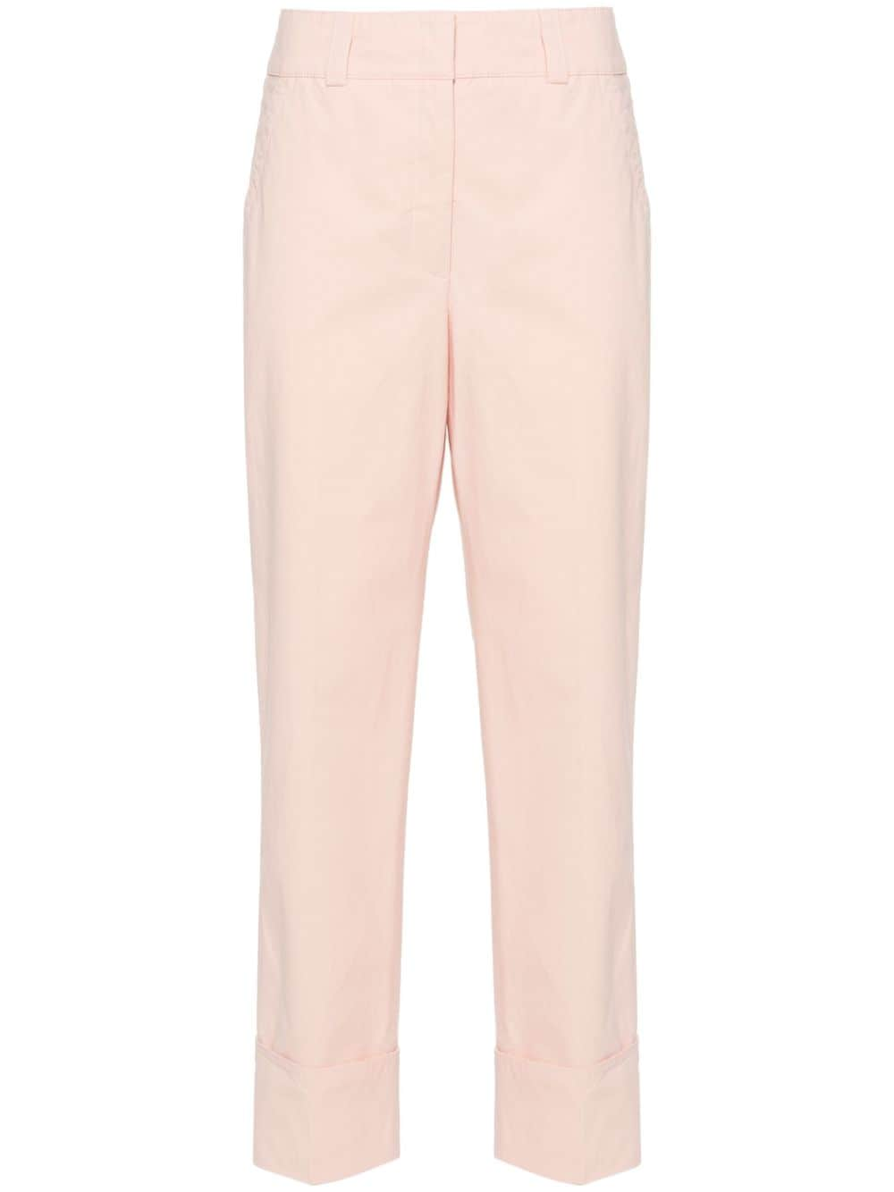 Peserico straight-leg cotton trousers - Pink von Peserico