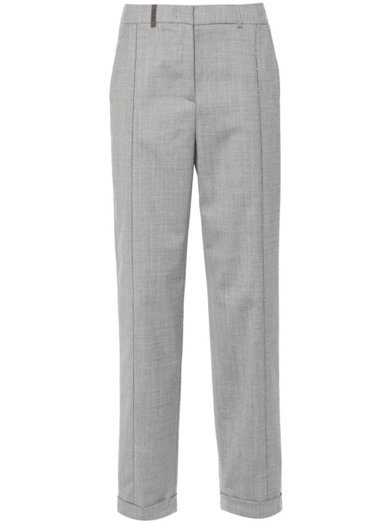 Peserico stretch wool trousers - Grey von Peserico