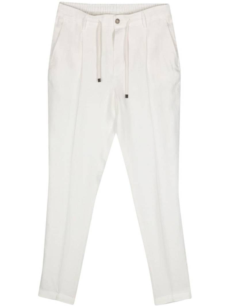 Peserico tapered linen trousers - White von Peserico