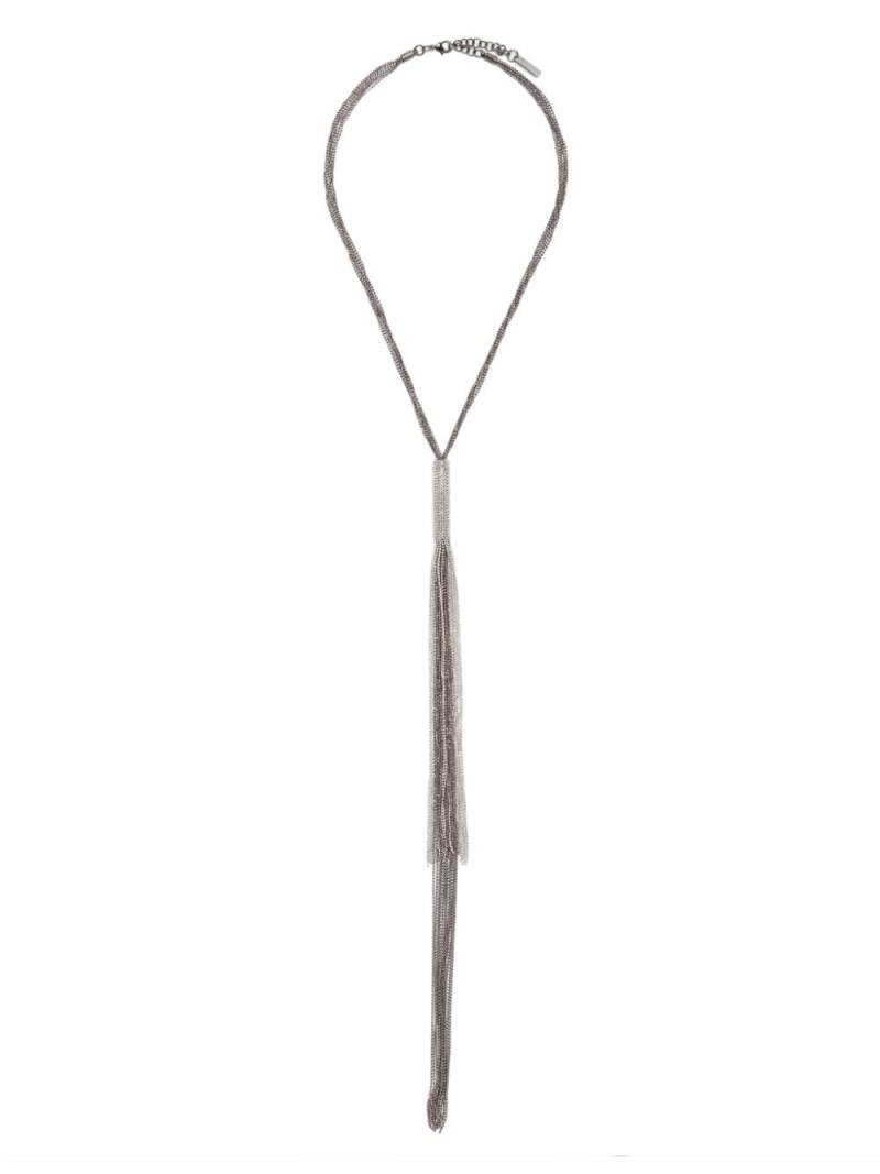 Peserico tassel-pendant necklace - Grey von Peserico