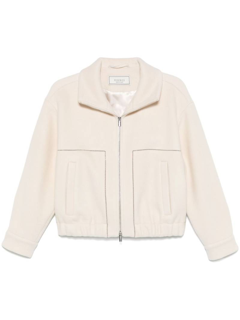 Peserico textured bomber jacket - Neutrals von Peserico