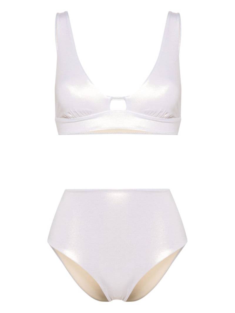 Peserico triangle-cup high-waisted bikini - Gold von Peserico