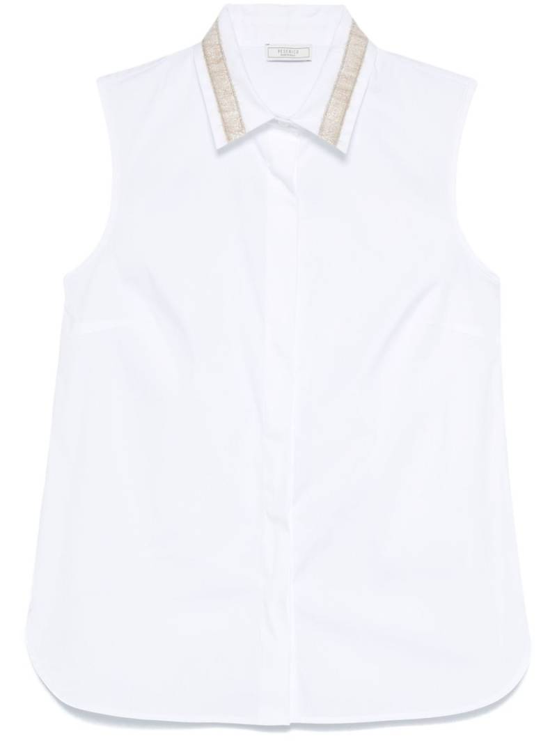 Peserico trim-detailed shirt - White von Peserico