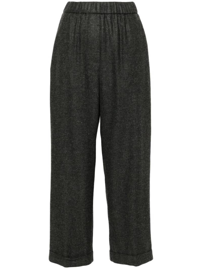 Peserico turn-up straight-leg trousers - Grey von Peserico