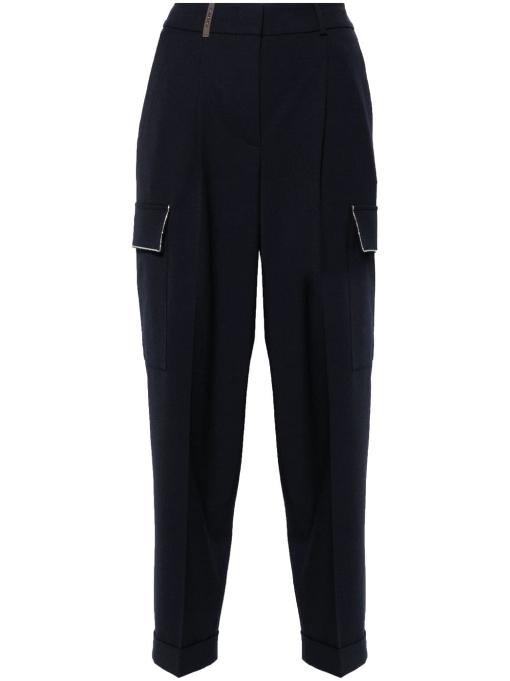 Peserico twill-weave trousers - Blue von Peserico