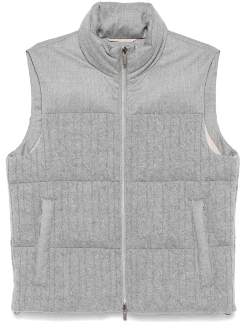 Peserico virgin-wool gilet - Grey von Peserico