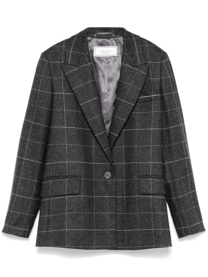 Peserico windowpane-check blazer - Grey von Peserico