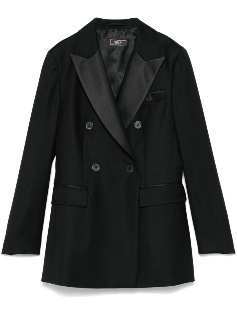 Peserico wool double-breasted blazer - Black von Peserico