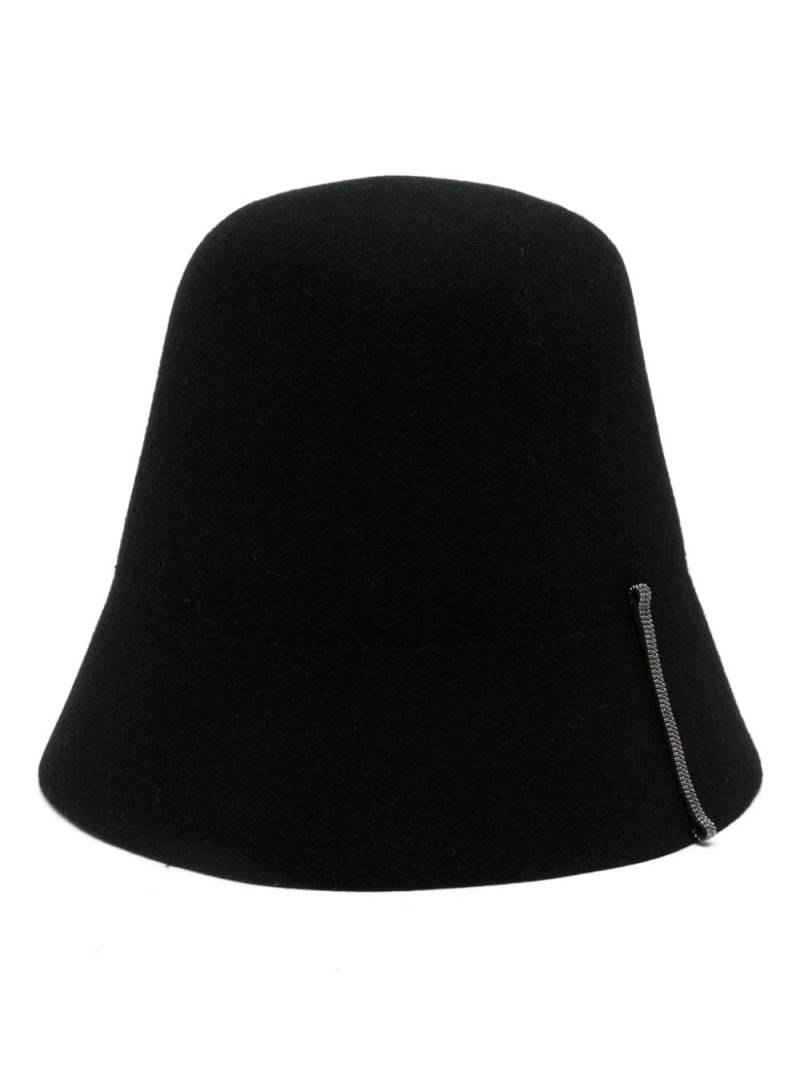 Peserico wool felted hat - Black von Peserico