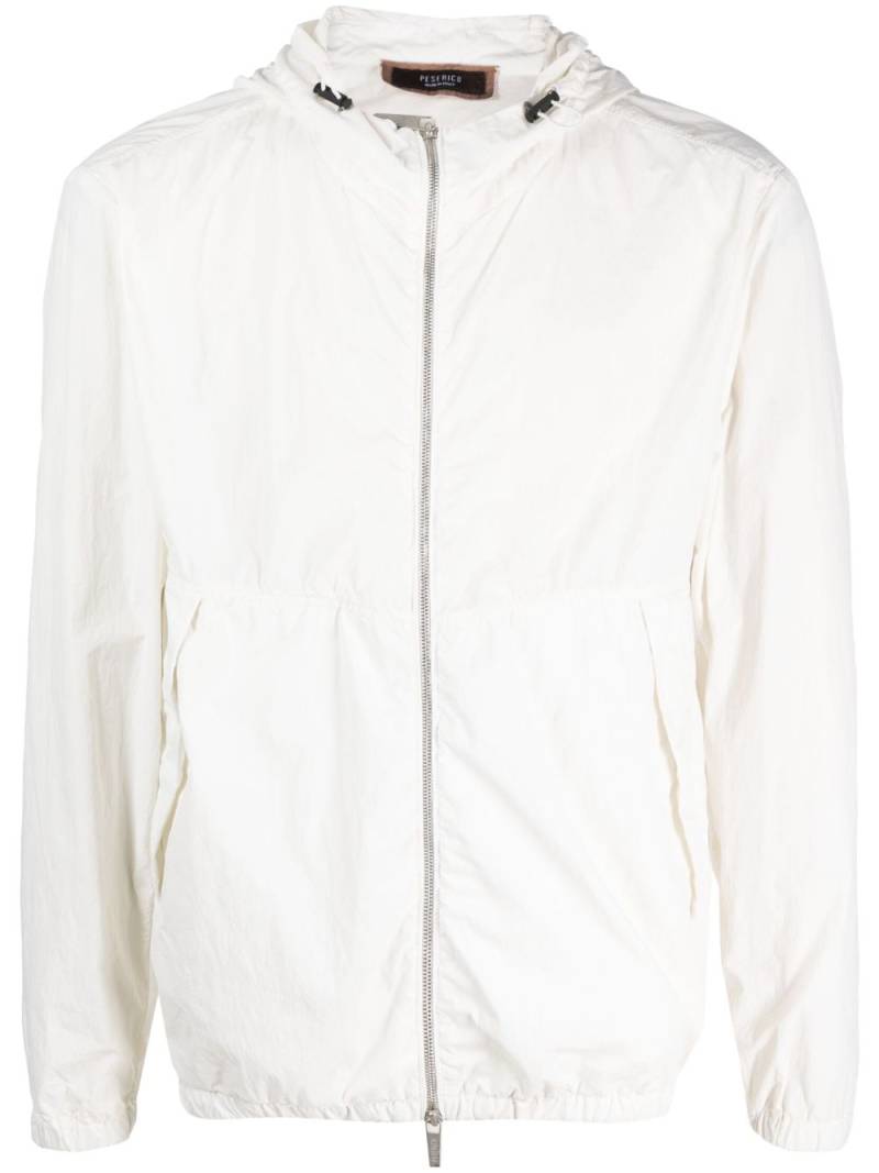 Peserico zip-fastening hooded jacket - White von Peserico