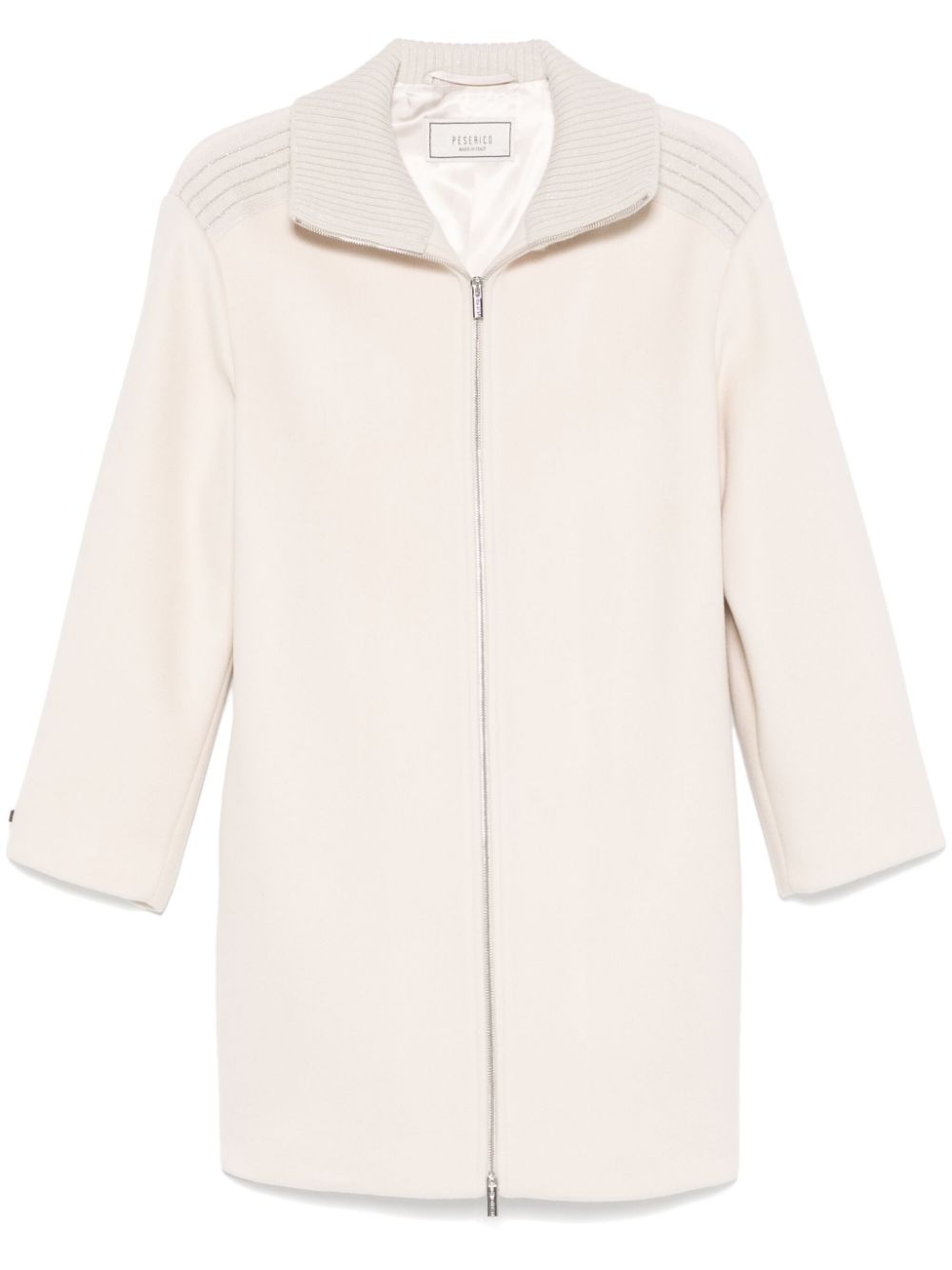 Peserico zip-up coat - Neutrals von Peserico