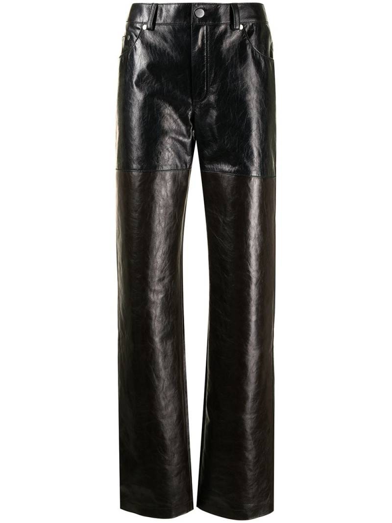 Peter Do Leather Combo pants - Black von Peter Do