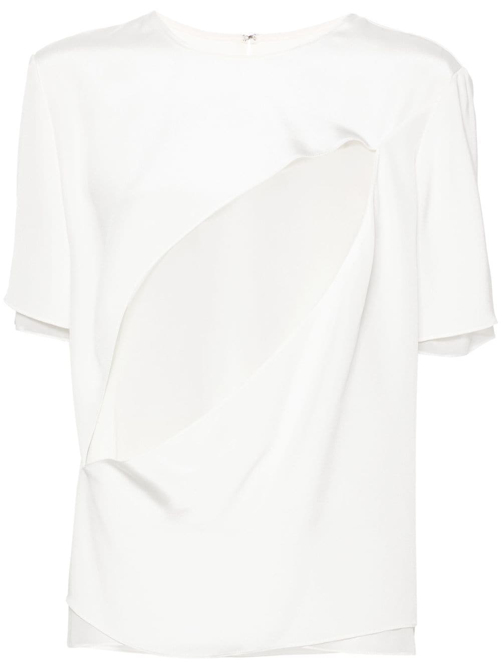 Peter Do Slash silk blouse - White von Peter Do