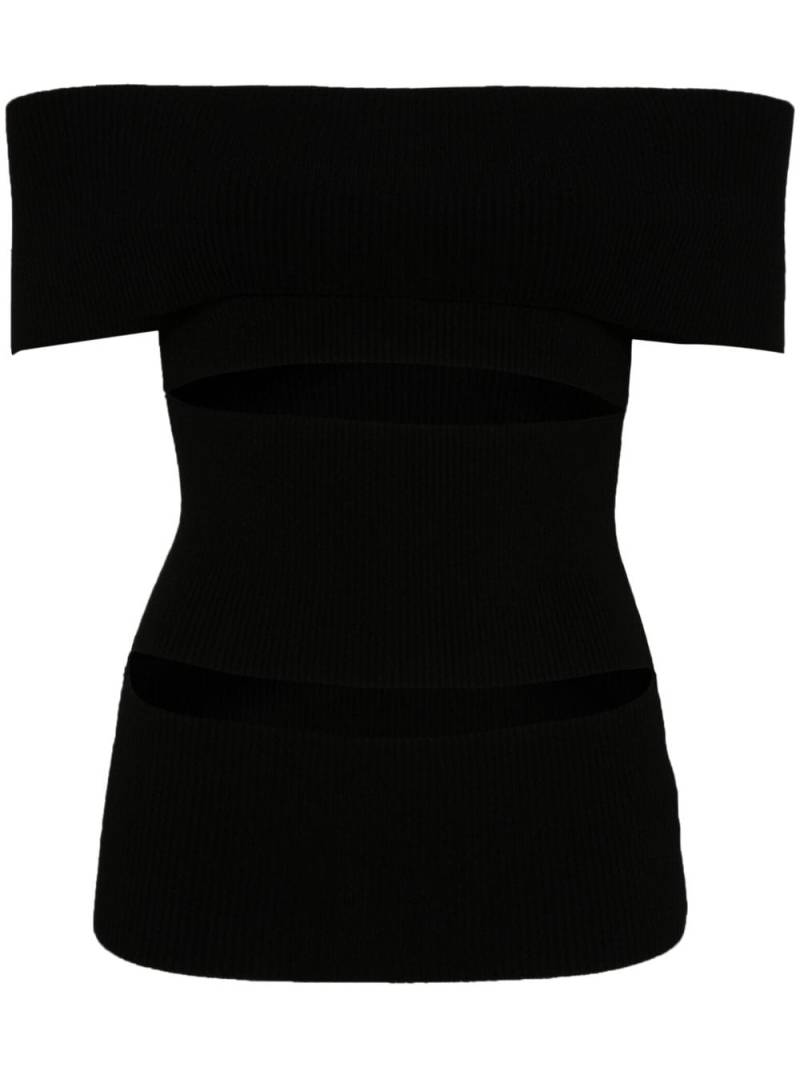 Peter Do cut-out top - Black von Peter Do