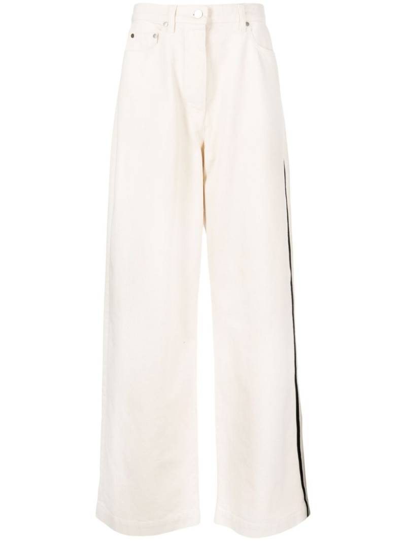 Peter Do high-rise wide-leg jeans - White von Peter Do