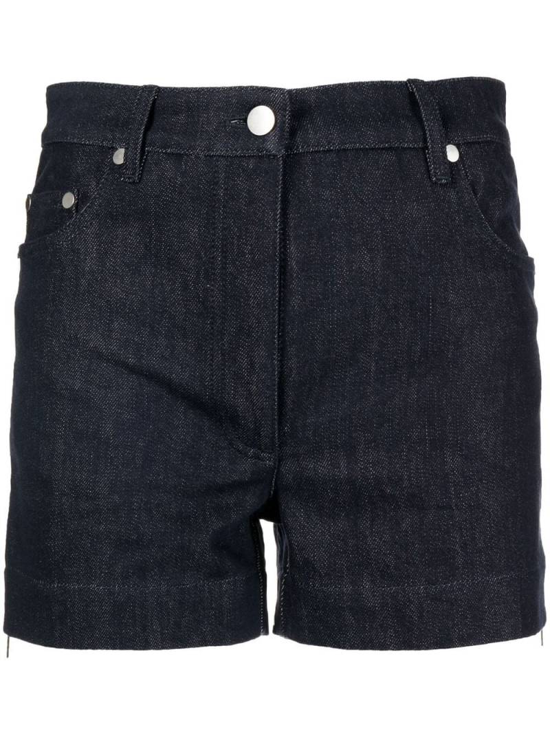 Peter Do high-waisted denim shorts - Blue von Peter Do