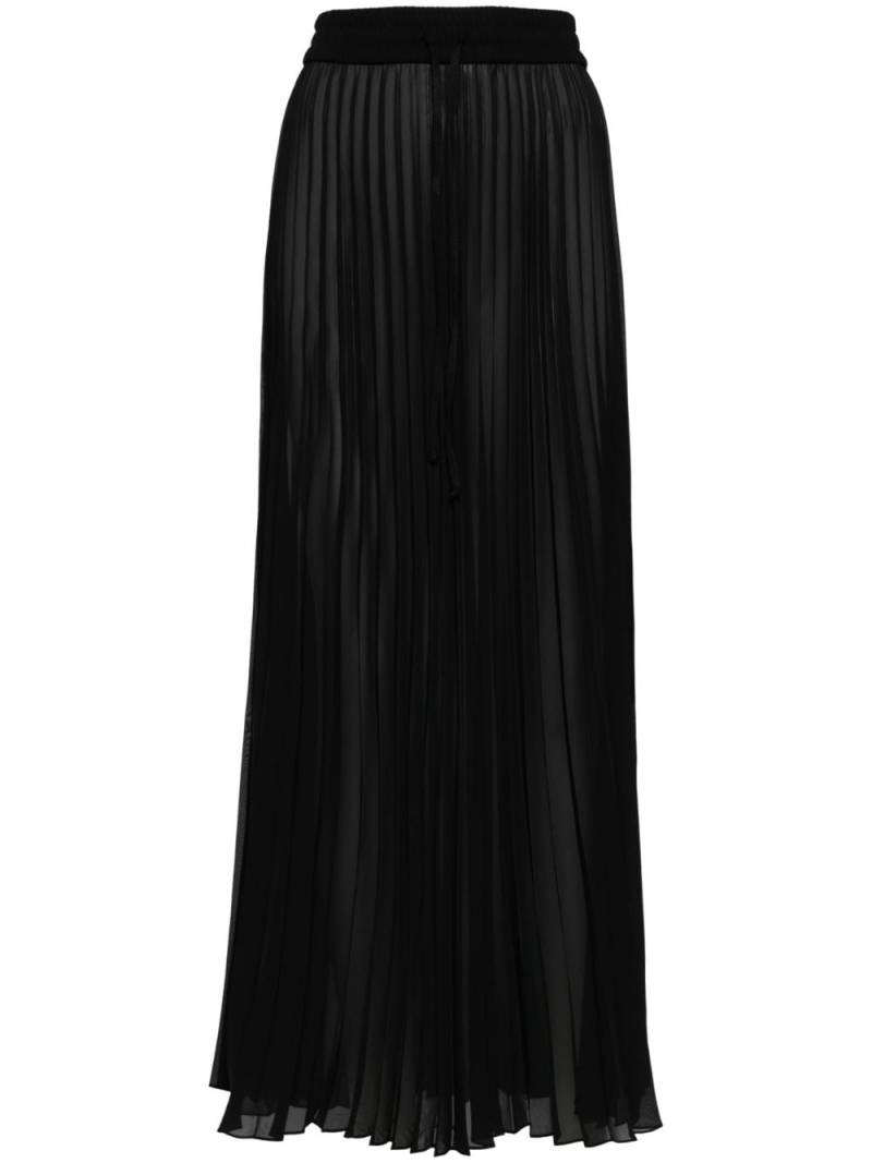 Peter Do sheer pleated maxi skirt - Black von Peter Do