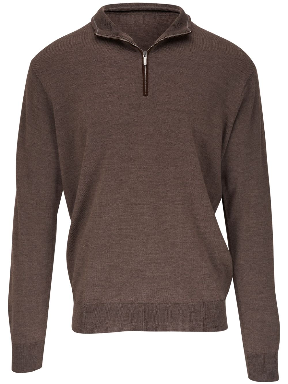 Peter Millar Autumn Crest suede-trim sweatshirt - Brown von Peter Millar