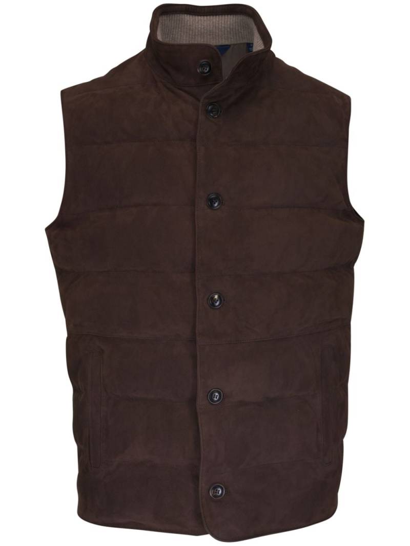 Peter Millar Cordova vest - Brown von Peter Millar