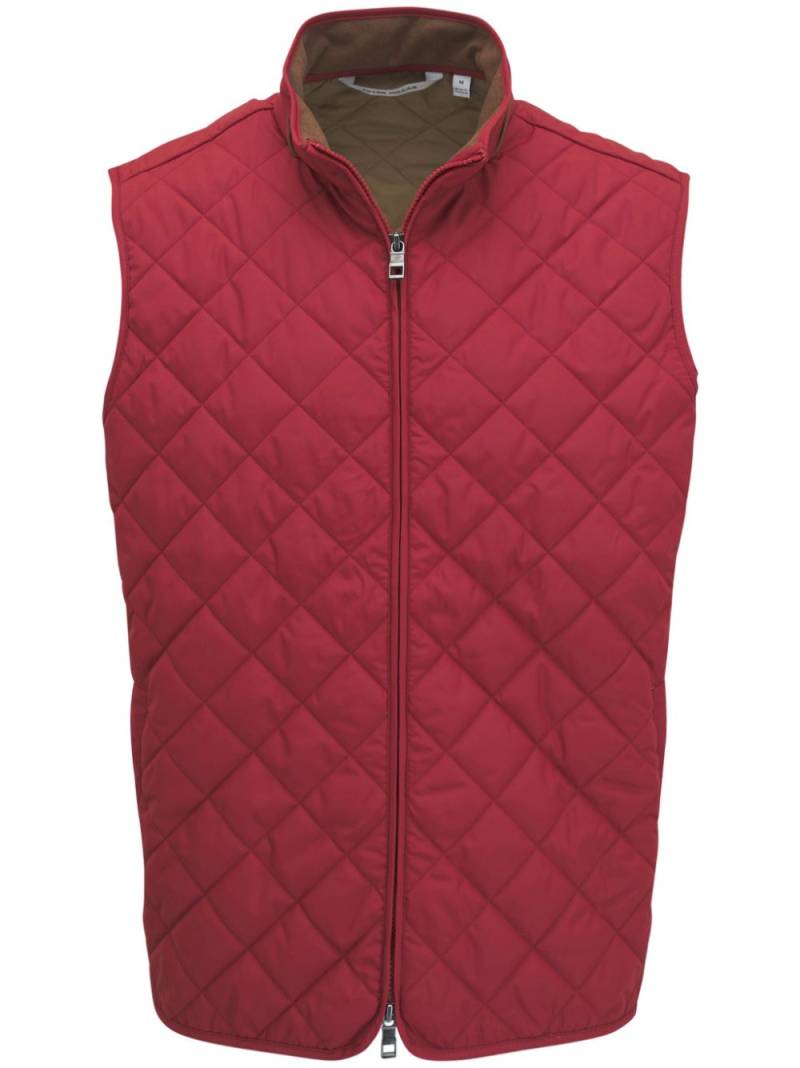 Peter Millar diamond-quilted gilet - Orange von Peter Millar