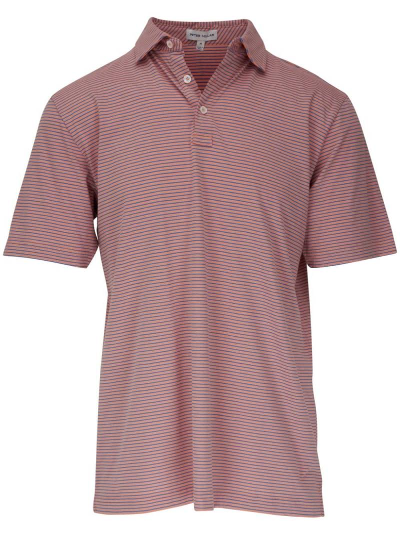 Peter Millar striped cotton polo shirt - Orange von Peter Millar