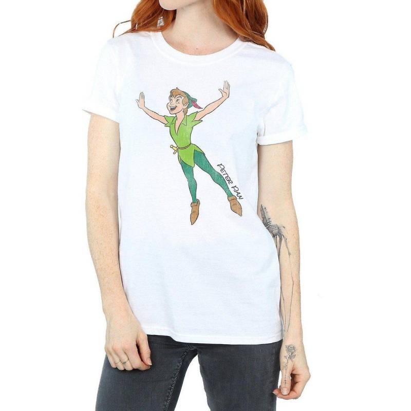 Peter Pan - Classic Flying TShirt, für Damen, Weiss, Größe L von Peter Pan