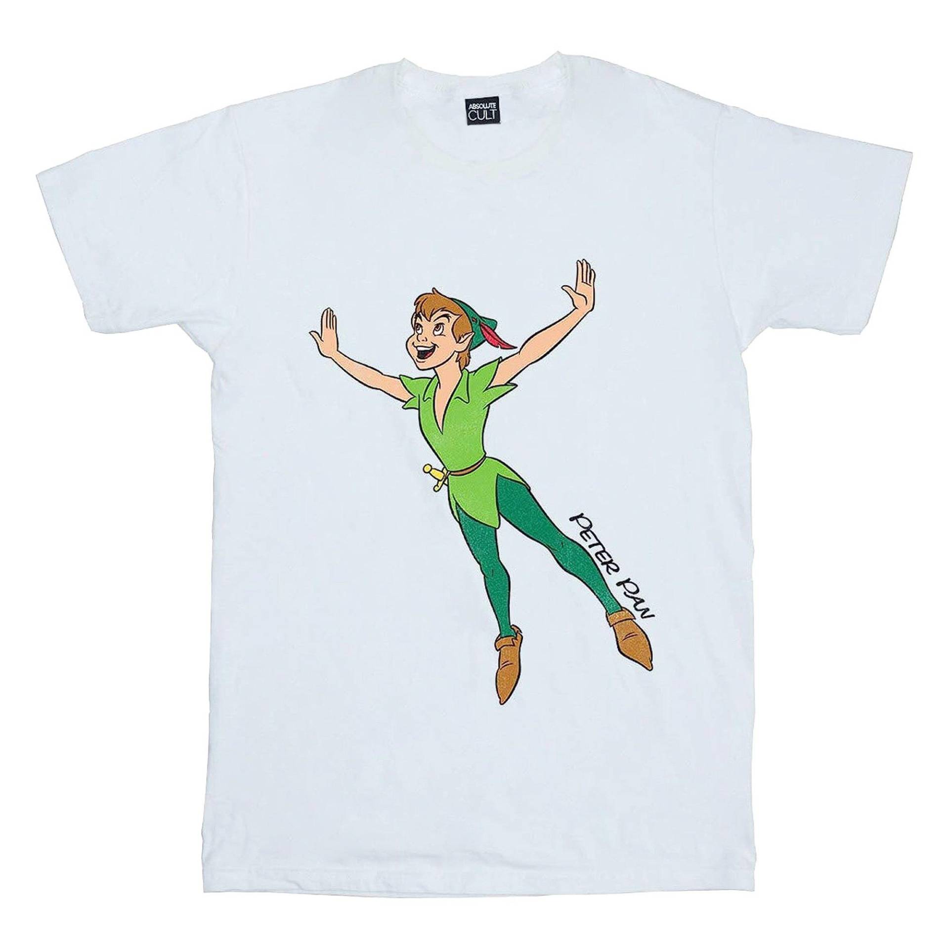 Peter Pan - Classic Flying TShirt, 116, Weiss von Peter Pan