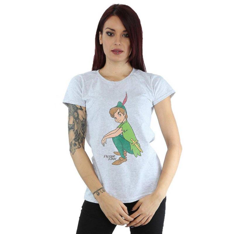 Peter Pan - Classic TShirt, für Damen, Grau, Größe L von Peter Pan