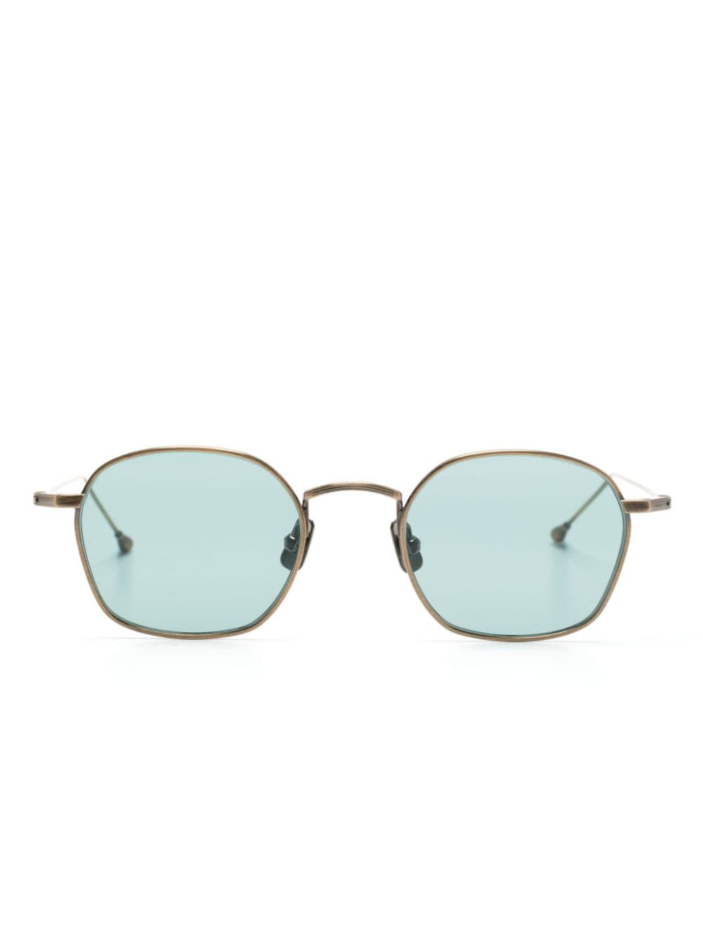 Peter & May Walk logo-engraved round-frame sunglasses - Green von Peter & May Walk