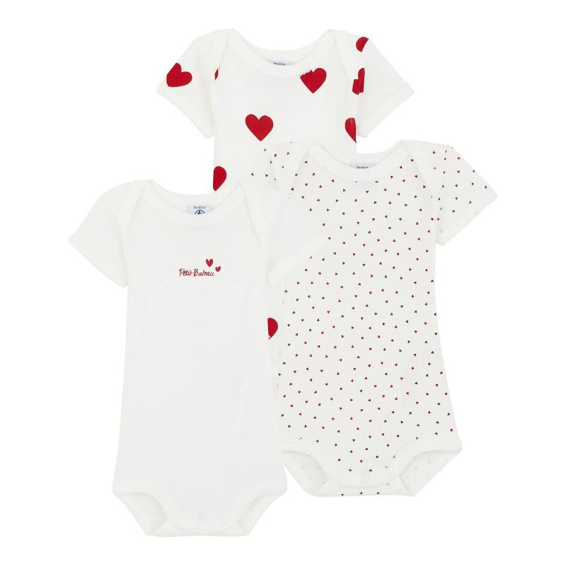 3er-Pack Bodys kurzarm Herzen 3er-Pack Bodys kurzarm Herzen von Petit Bateau