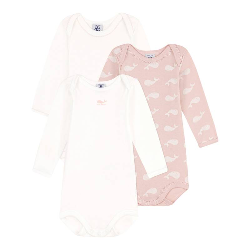 3er-Pack Bodys langarm Wale von Petit Bateau