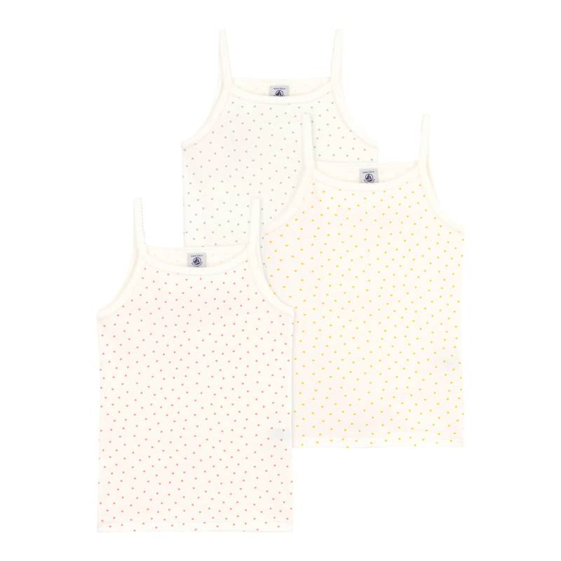 3er-Pack Unterhemden Herzen von Petit Bateau