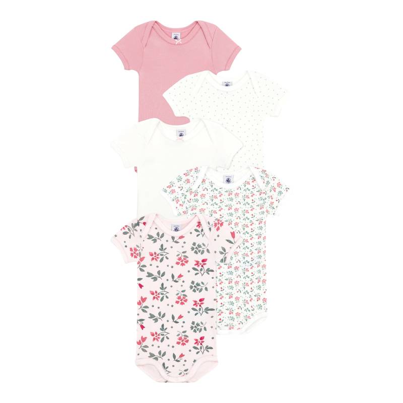 5er-Pack Bodys kurzarm Blumen von Petit Bateau