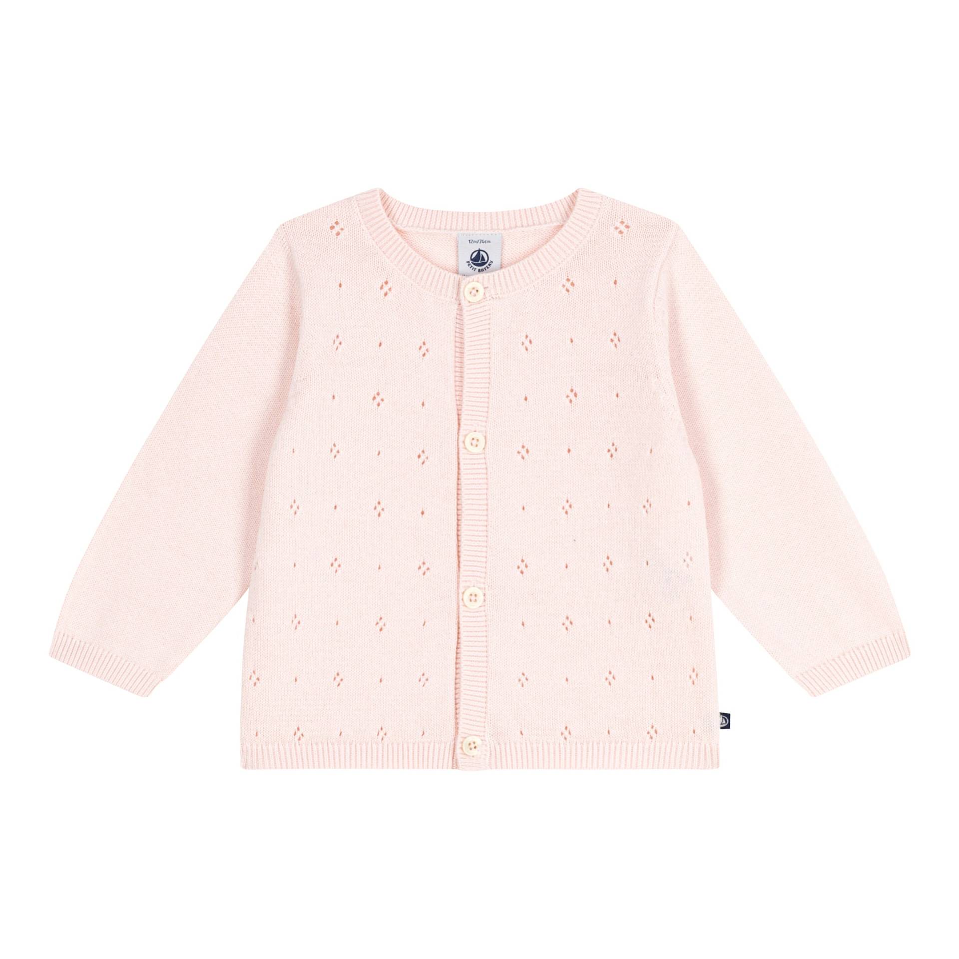 Ajour-Strickjacke von Petit Bateau