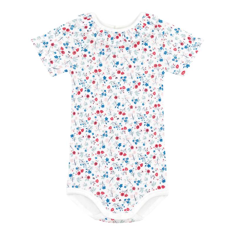 Body kurzarm Rüschekragen Blumen von Petit Bateau