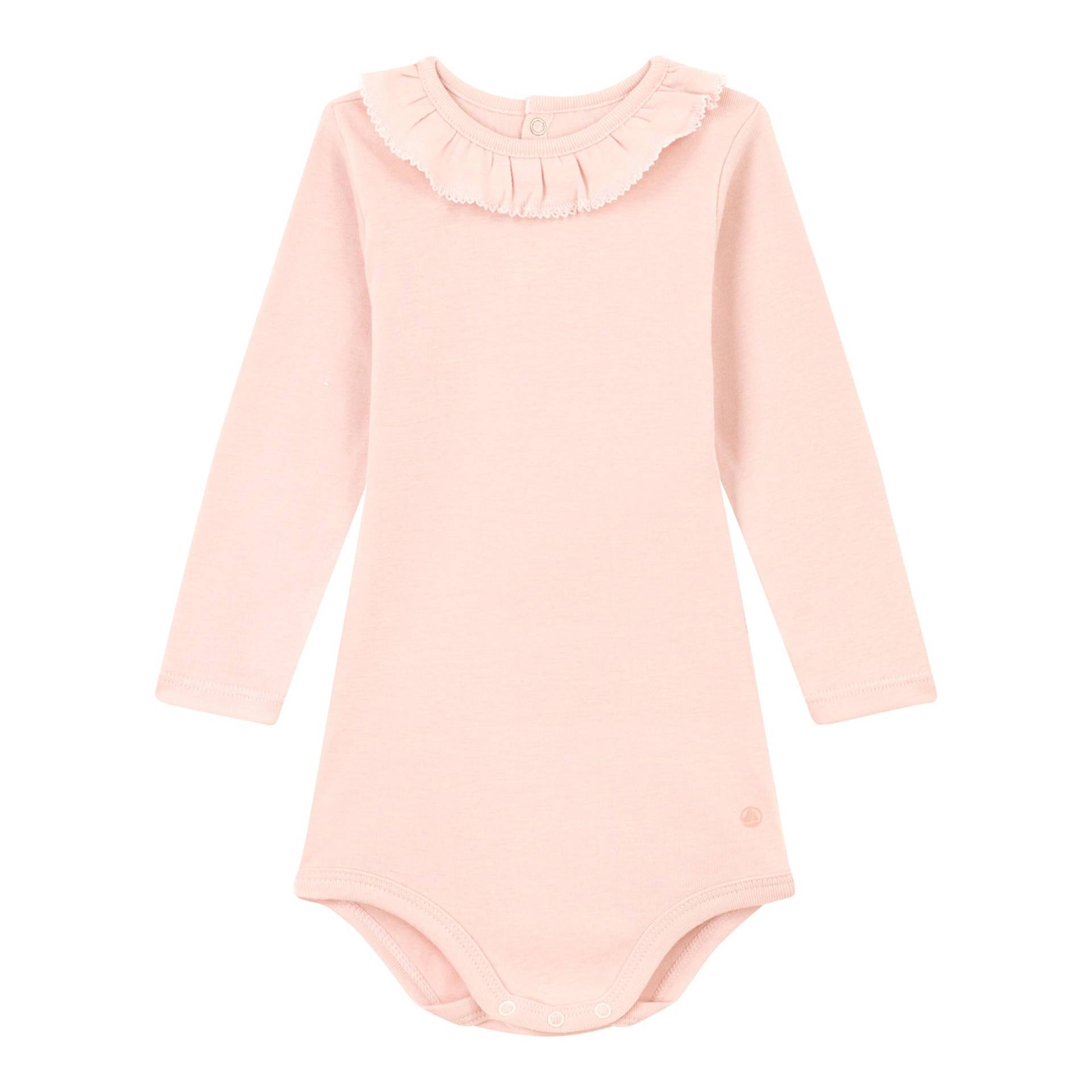 Body langarm mit Rüschenkragen von Petit Bateau