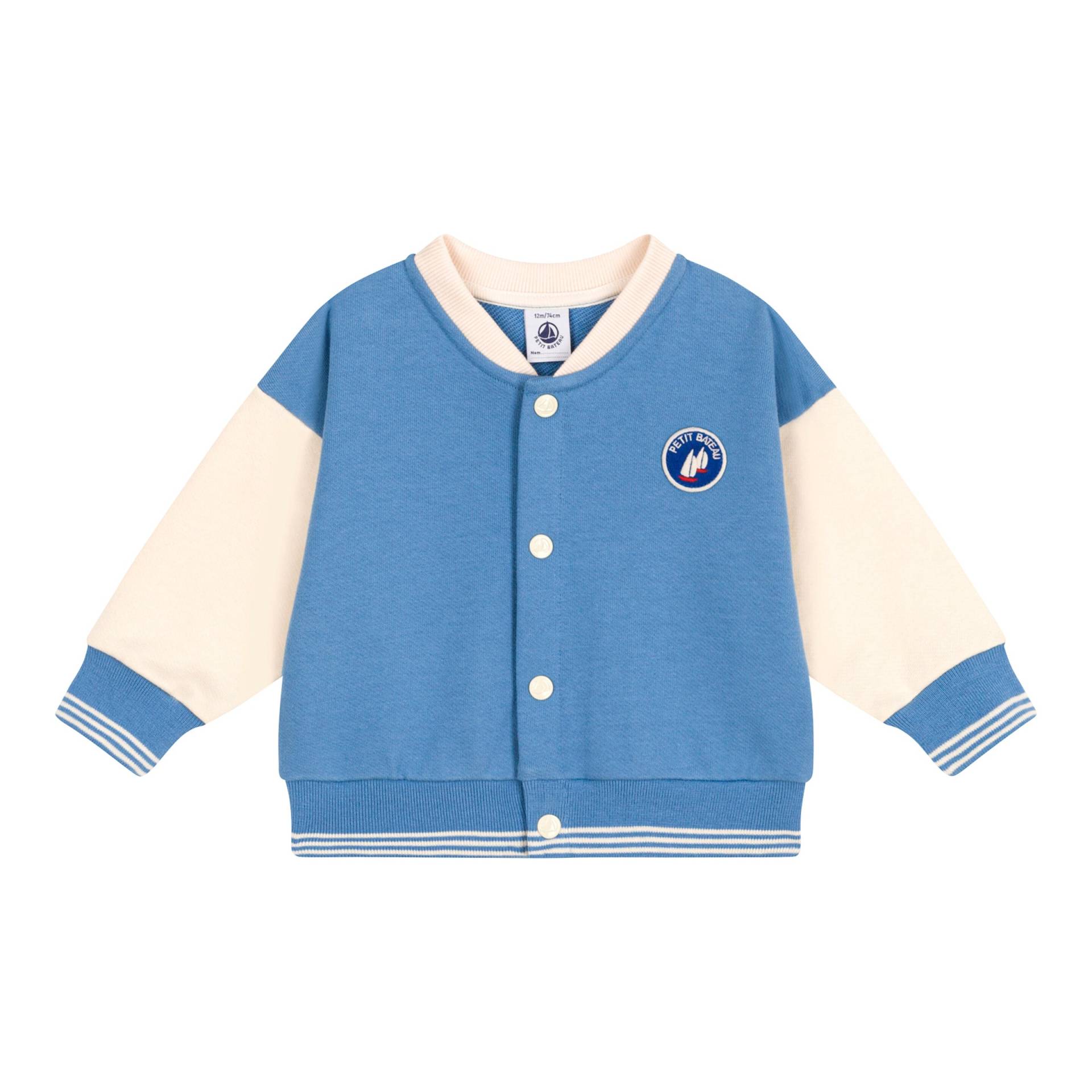 College-Sweatjacke von Petit Bateau