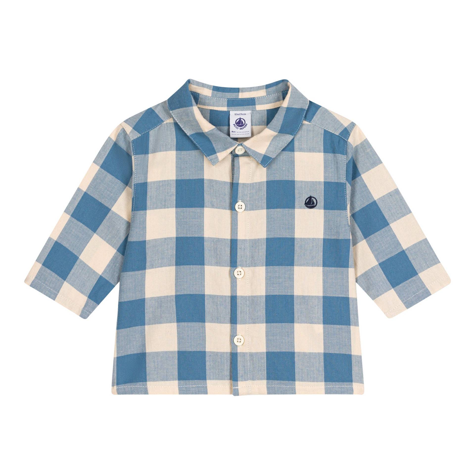 Flanellhemd Karo von Petit Bateau