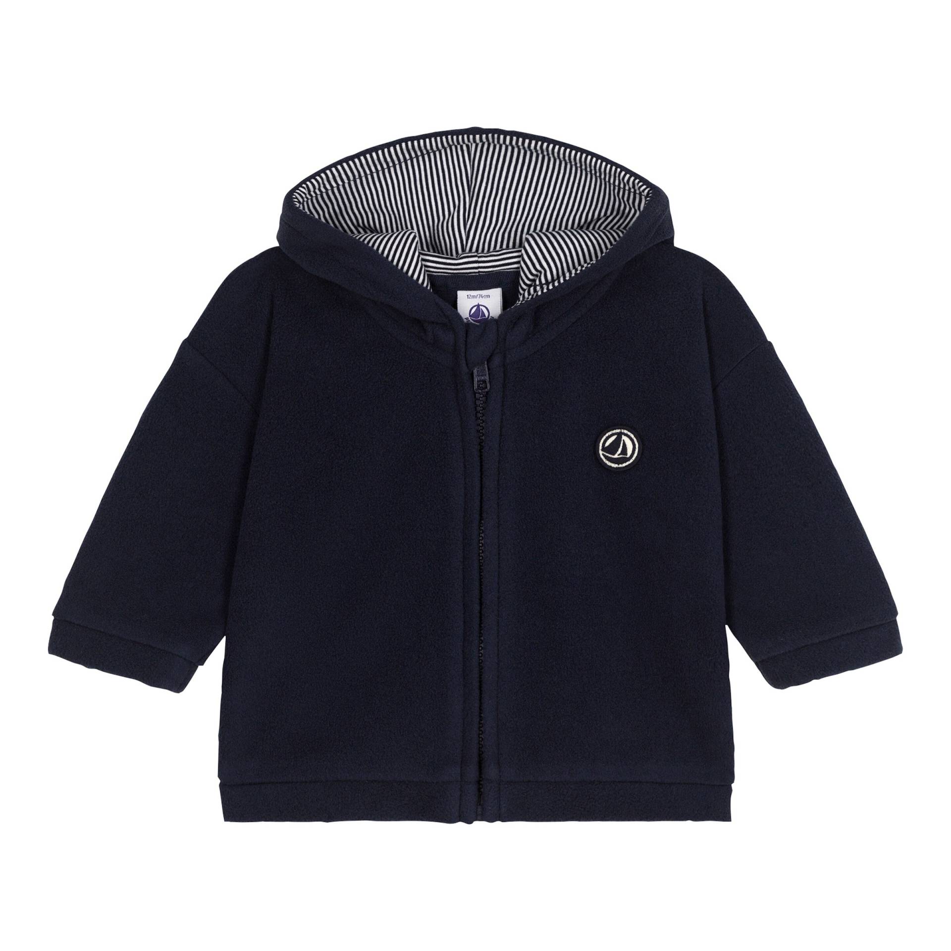 Fleecejacke mit Kapuze von Petit Bateau