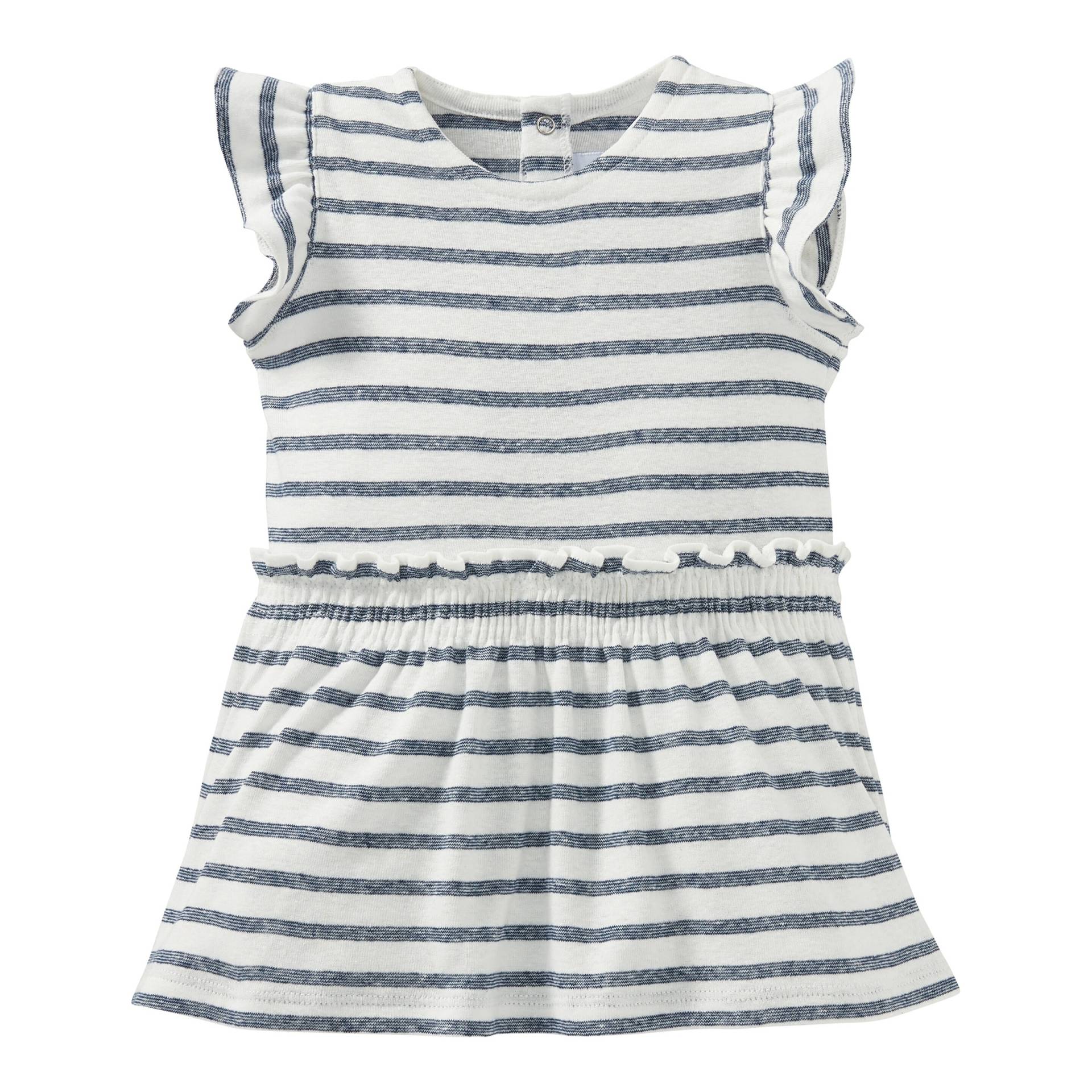 Kleid Flügelarm Ringel von Petit Bateau