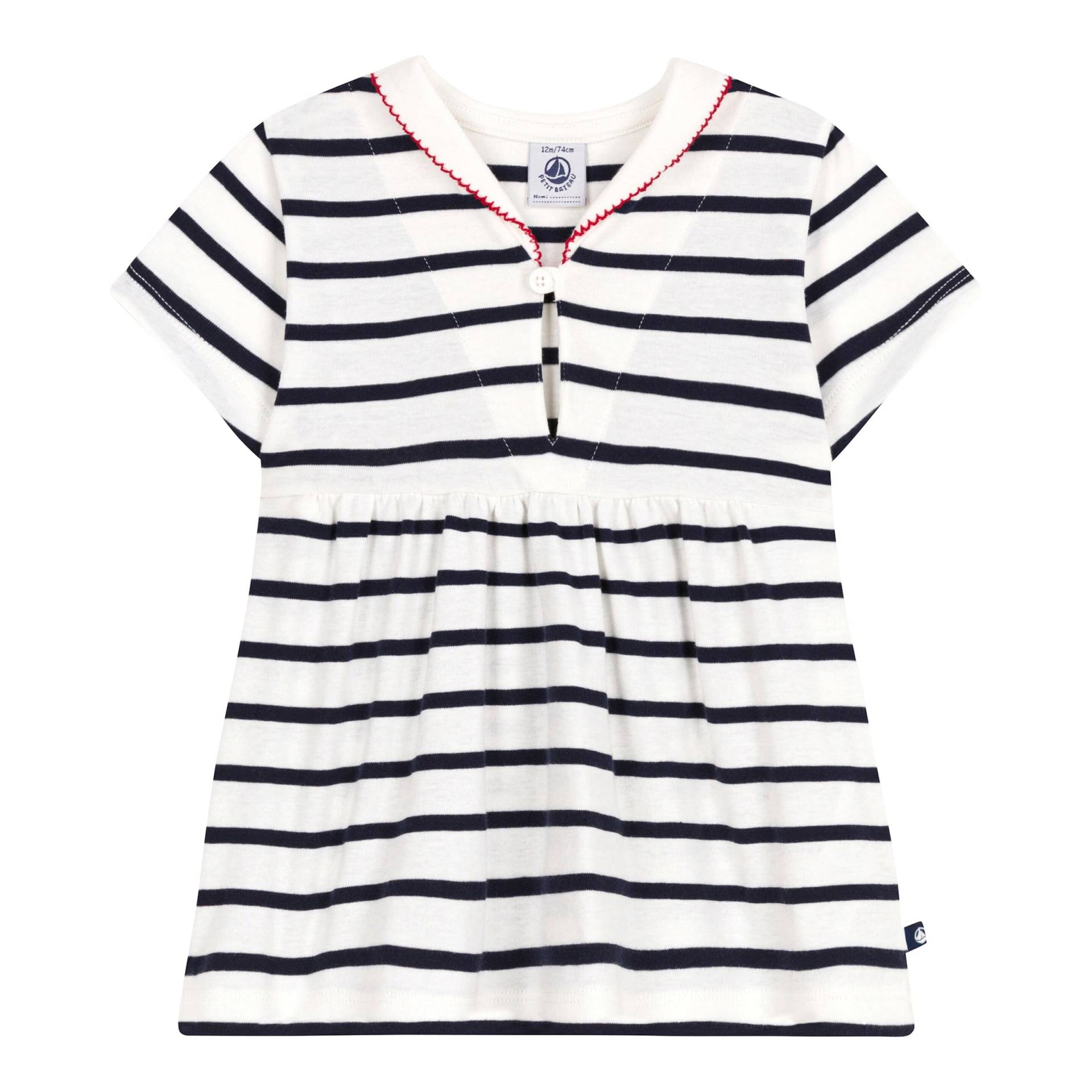 Kleid kurzarm Maritim von Petit Bateau