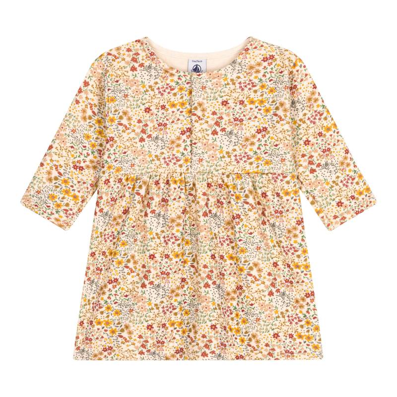 Kleid langarm Blumen von Petit Bateau