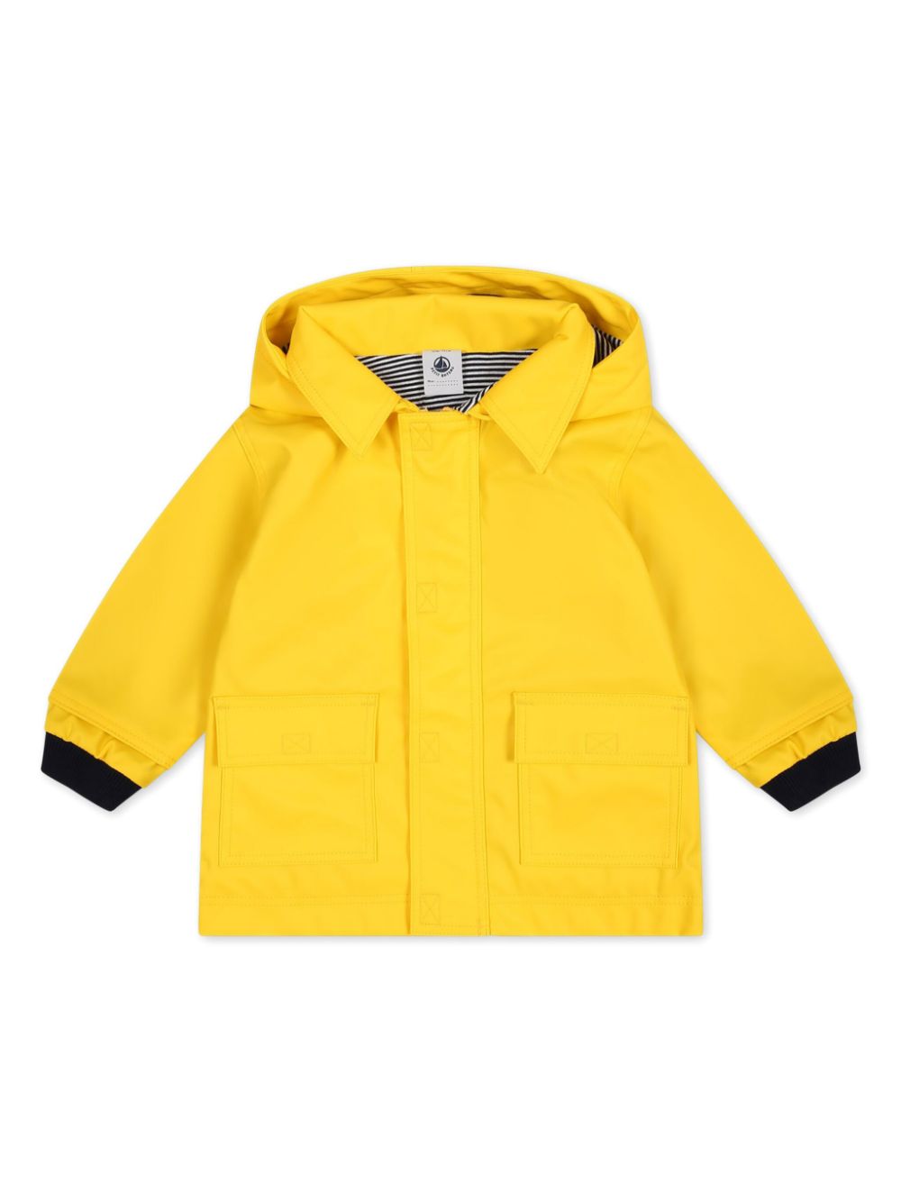 Petit Bateau hooded water-resistant raincoat - Yellow von Petit Bateau